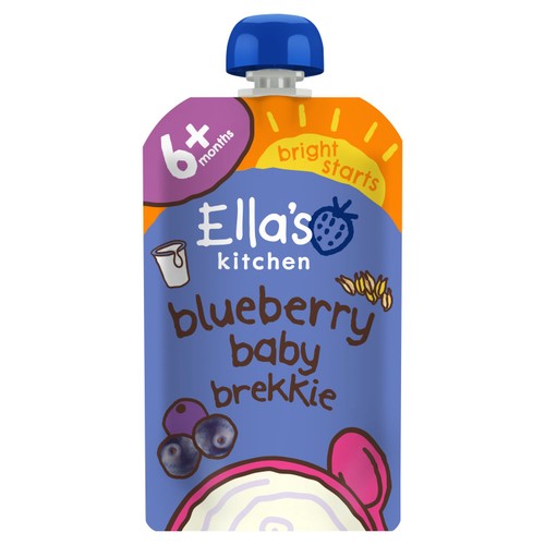 Ella's Kitchen Blueberry Baby Brekkie Baby Food Breakfast Pouch 6+ Months