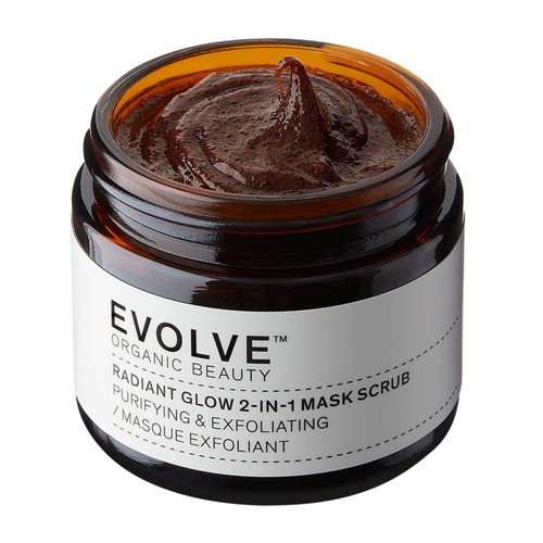 Evolve Organic Radiant Glow 2-in-1 Mask Scrub