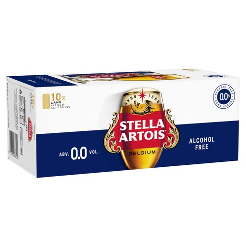 Stella Artois 0.0% Alcohol-Free Lager Beer Cans
