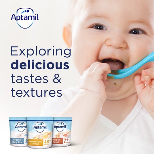 Aptamil Creamed Banana Porridge Baby Cereal 4+ Months
