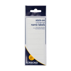 Stick-On Universal Name Labels