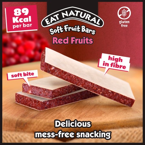 Eat Natural Red Berries Soft Fruit Bars