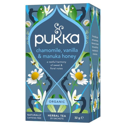 Pukka Organic Chamomile, Vanilla & Manuka Honey Tea x20 CompostableTea Bags