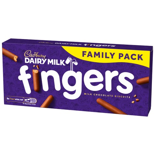 Cadbury Dairy Milk Fingers Milk Chocolate Biscuits