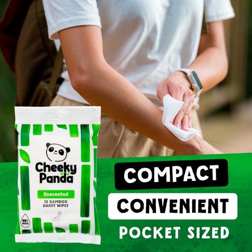 The Cheeky Panda Biodegradable Bamboo Handy Wipes