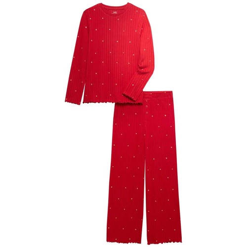 M&S Red Star Pyjamas, 11-12 Y, Rouge