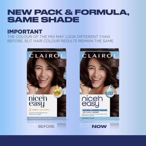Nice n Easy Hair Dye Medium Cool Brown 5C