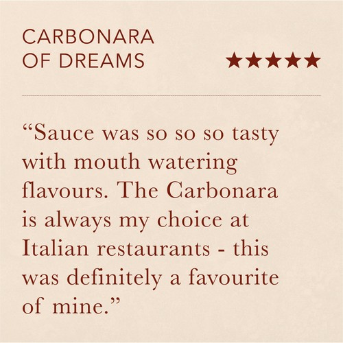 Pasta Evangelists Carbonara Sauce