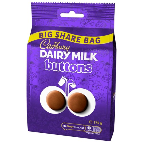 Cadbury Dairy Milk Buttons Chocolate Big Share Bag