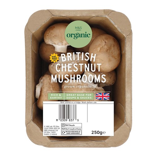 M&S Organic Chestnut Mushrooms
