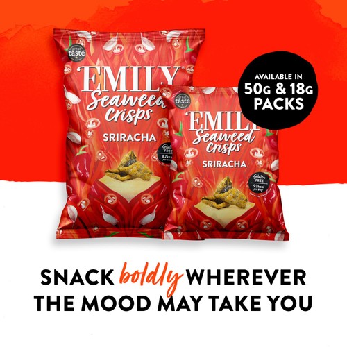 Emily Sriracha Seaweed Crisps