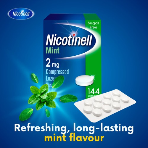 Nicotinell Nicotine Lozenge Stop Smoking Sugar Free Mint 2mg