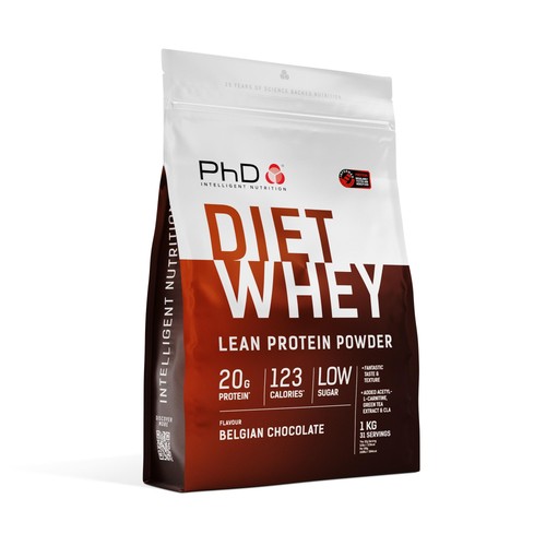 PhD Nutrition Belgian Chocolate Diet Whey Powder