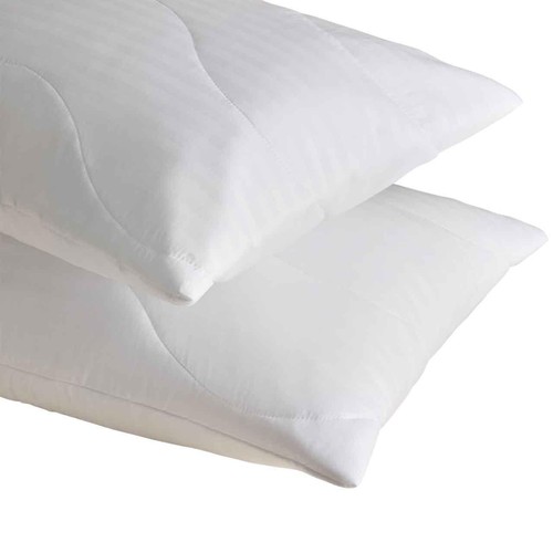 M&S 2 Pack Smart Wash & Dry Pillow Protectors, White