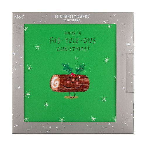 M&S Log Pie Duo Cards Multipack