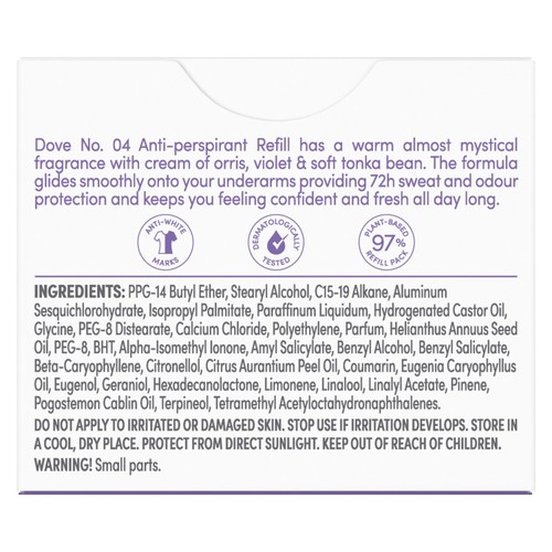 Dove Violet & Tonka Bean Antiperspirant Refill