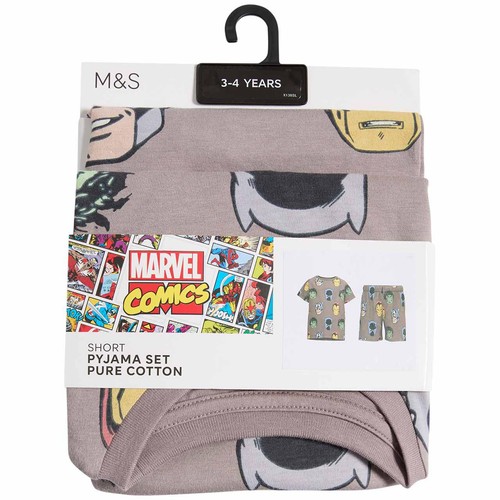 M&S Marvel Shortie, 7-8 Years, Brown