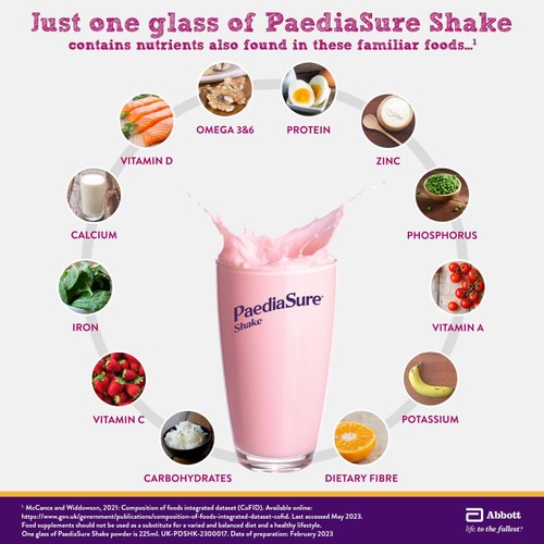 PaediaSure Shake Strawberry Nutritional Supplement Powder, 1-10 Yrs 