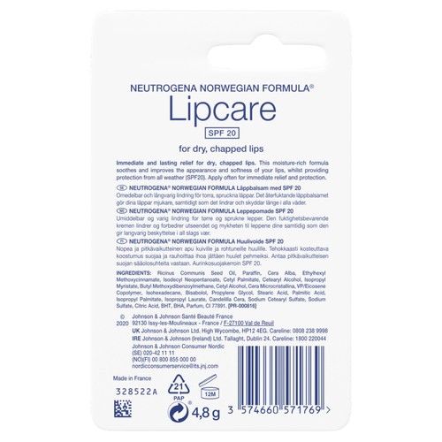 Neutrogena Norwegian Formula Lipcare SPF 20