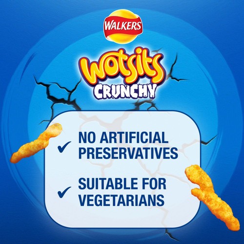 Walkers Wotsits Crunchy Really Cheesy Snacks Crisps 140g