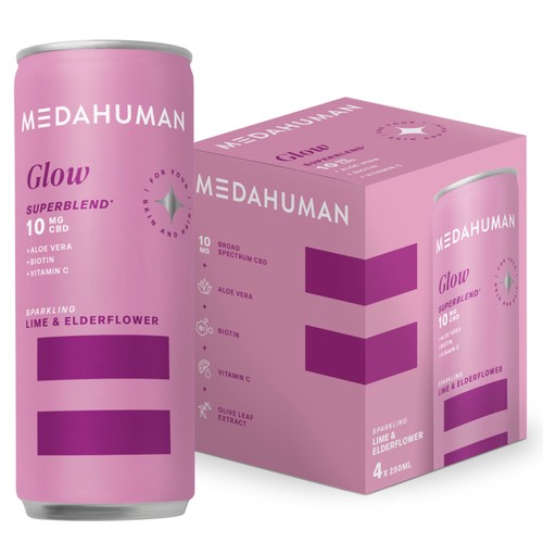 Medahuman Glow CBD Drink Lime & Elderflower