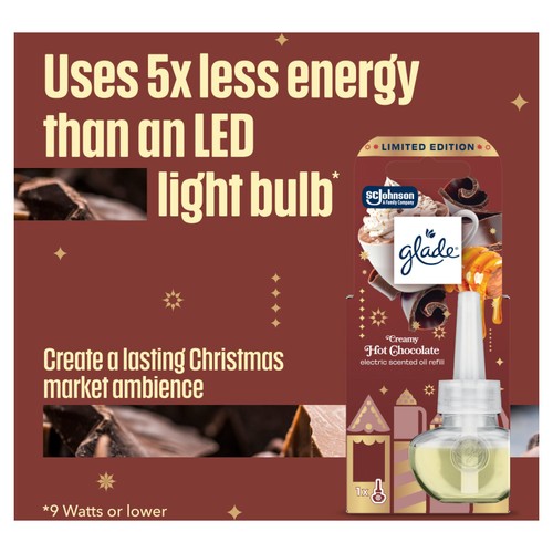 Glade Plug In Refill Electric Scented Oil Creamy Hot Chocolate