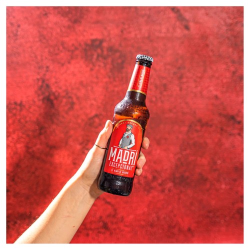 Madri Excepcional Premium Lager Beer Bottles
