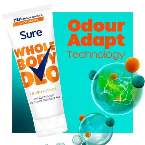 Sure Women Whole Body Fresh Citrus Cream Deodorant