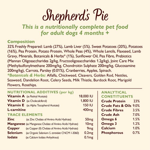 Lily's Kitchen Dog Lamb Shepherd's Pie Adult Dry Food