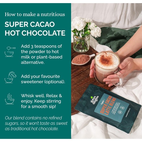 Green Origins Organic Super Cacao Hot Chocolate Blend 