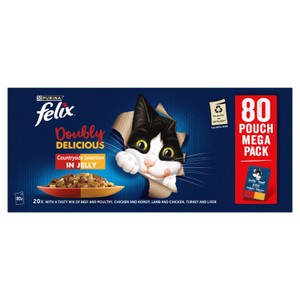 FELIX Doubly Delicious Countryside Selection in Jelly Wet Cat Food