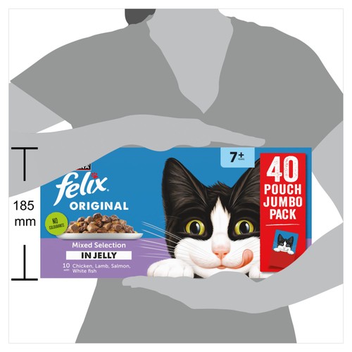 Felix Original Senior 7+ Mixed Selection in Jelly Wet Cat Food