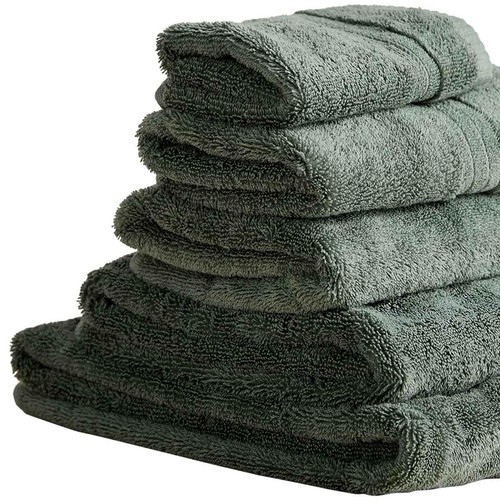 M&S Egyptian Cotton 650GSM Bath Towel, Smokey Green