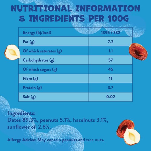 Goodies Kids Snack Date & Nuts Fruit Bars Multipack