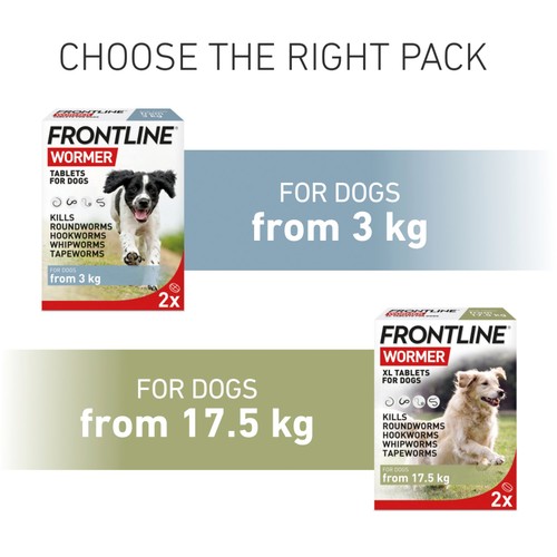 FRONTLINE Wormer Tablets Dog from 3kg