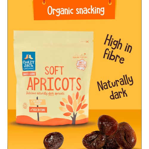 Crazy Jack Organic Soft Apricots Ready To Eat