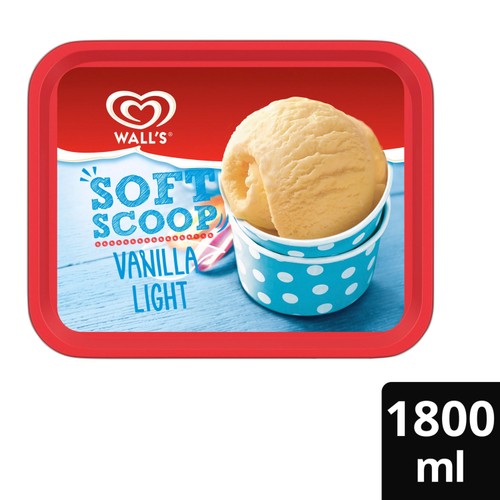 Wall's Soft Scoop Vanilla Light Ice Cream Tub