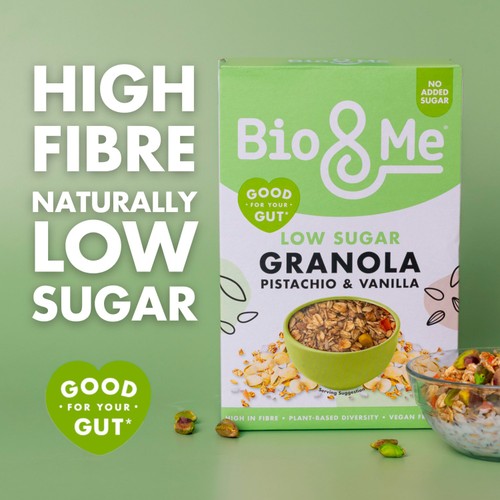 Bio&Me Pistachio & Vanilla Low Sugar Granola