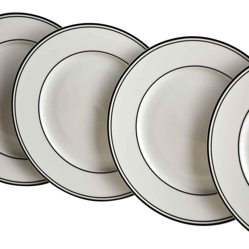 M&S Maxim Rim Side Plate, Black Mix