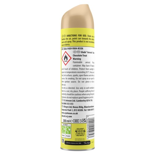 Glade Aerosol Air Freshener Sweet Chocolate Treat 300ml