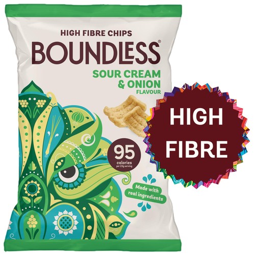 Boundless, Sour Cream & Onion Chips, Sharing Bag