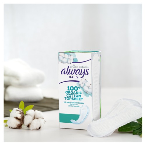 Always Dailies Organic Cotton Protection Normal Panty Liners
