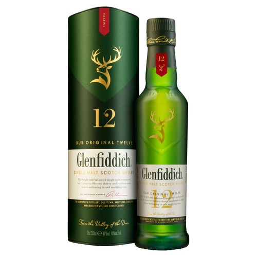 Glenfiddich 12 Year Old Single Malt Scotch Whisky