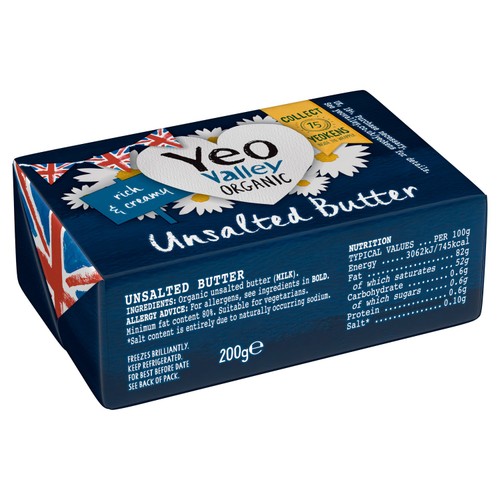 Yeo Valley Organic Unsalted Butter