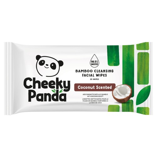 The Cheeky Panda Bamboo Facial Cleansing Wipes Coconut Scented