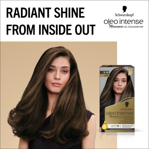Schwarzkopf Oleo Intense Permanent Oil Colour 5-10 Light Brown Hair Dye