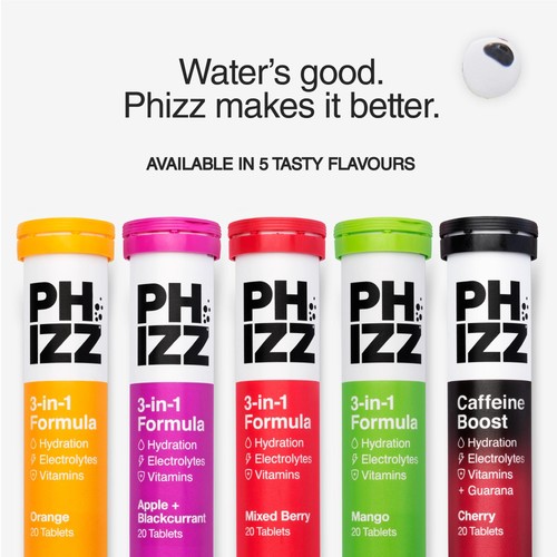 Phizz Mixed Berry 3-in-1 Hydration, Electrolytes and Vitamins Effervescent