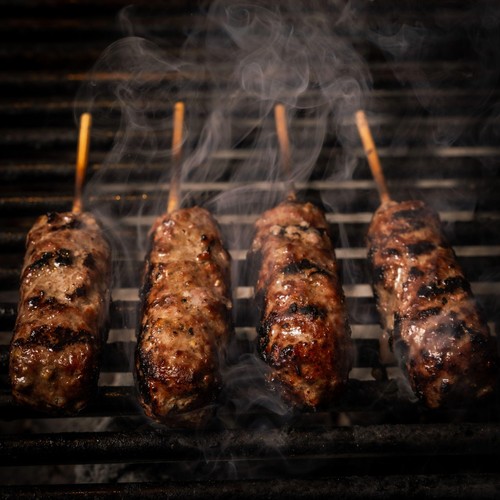 Hawksmoor BBQ Beef and Bone Marrow Skewers 