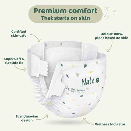 Naty BioEmbrace Nappies Size 6 (16kg+)