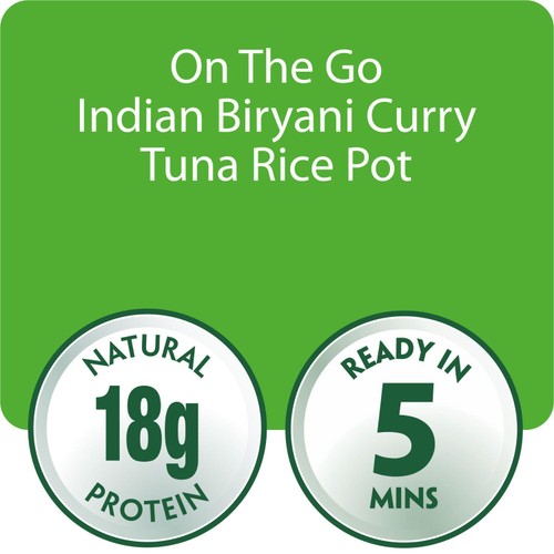 John West On The Go Indian Biryani Curry Tuna Rice Pot